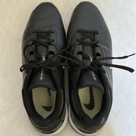 NIKE Infinity Pro 2 Men's Golf Shoes DJ5593-015 Black and White Lace Up Size 14 - Picture 8 of 13